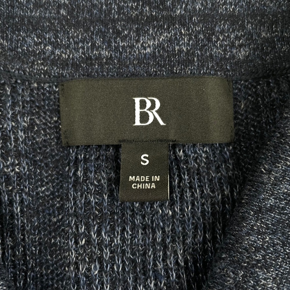Banana Republic Resort Shirt Mens Small Blue Cotton Linen Blend Button Up - Picture 6 of 8